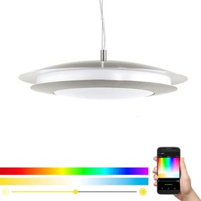 Eglo 98044 - Lampadario LED RGB dimmerabile a sospensione con filo MONEVA-C LED/27W/230V