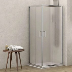 Kamalu - Box doccia 80x70 altezza 180cm vetro opaco K410