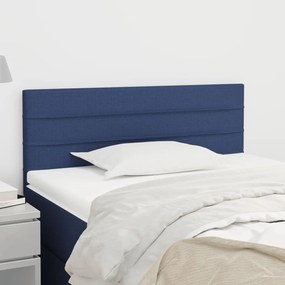 Testiera Blu 90x5x78/88 Cm İn Tessuto /