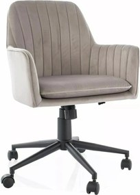Sedia da ufficio Q-886 Velvet beige scuro – 58x44x83 cm