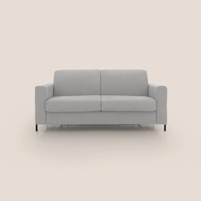 Ortensia divano letto materasso H18 cm con piedi alti in elegante microfibra smacchiabile T11