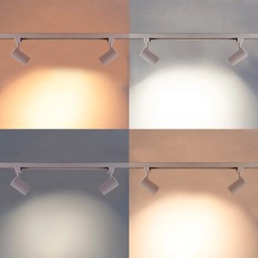 Sistema di illuminazione a binario moderno Smart bianco monofase incl. 3 Wifi GU10 - Gissi