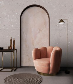 Piastrelle per pavimenti in gres porcellanato effetto marmo onice rosa pregiato lucido 60x120 - EI6015