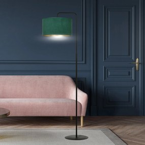 Piantana Contemporaneo Ganesha Acciaio Nero Verde 1 Luce E27 Ip20