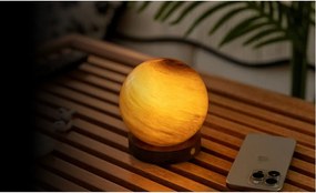 Decorazione luminosa marrone scuro con ricarica USB ø 8 cm Sand Storm – Gingko