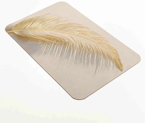 Tappetino per il bagno marrone chiaro 50x80 cm Angelica – douceur d'intérieur