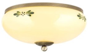 Orion DL 7-673 - Plafoniera LANDHAUS 2xE27/60W/230V diametro 28 cm bronzo/beige