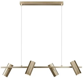 Nordlux - Lampadario a sospensione su cavo ALANIS 4xGU10/15W/230V ottone