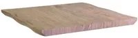 Solo top tavolo legno Canberra naturale quadro cm 80x80x4