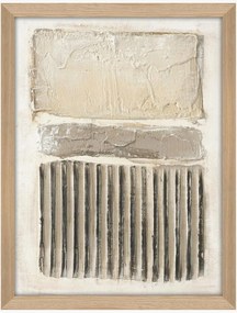 Quadro su tela incorniciato dipinto a mano Art Structure I