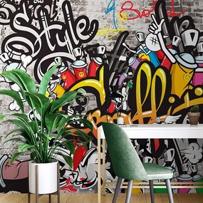 Carta da parati – Graffiti colorati