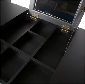 Tavolino da toilette in legno di pino nero Romy - WOOOD