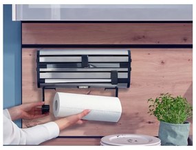 Porta pellicola e alluminio da parete da parete argentato in metallo Parat Royal – LEIFHEIT