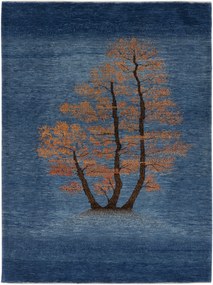 Loribaft Tappeto 180 x 230 Blu (Iran) Annodato A Mano
