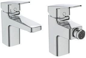 Ideal Standard Ceraplan Miscelatori Monoforo Lavabo BD214AA e Bidet Cromo BD248AA