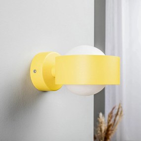 Argon Applique Mado in acciaio, giallo, 1 luce