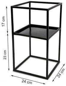 Portafiori 40x24 nero