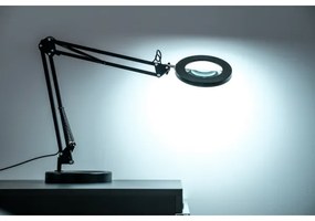 Brilagi - Lampada da tavolo LED dimmerabile con una lente d'ingrandimento LED/12W/5V 3000/4200/6000K nero