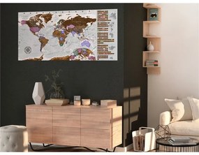 Mappa da grattare Grey Map Poster (English Edition)