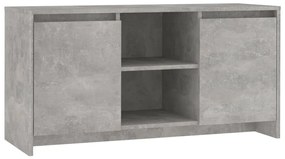 Mobile Porta TV Grigio Cemento 102x37,5x52,5 cm in Truciolato