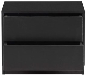 Tavolo TV modulare nero in legno di pino 50x40 cm Finca - WOOOD