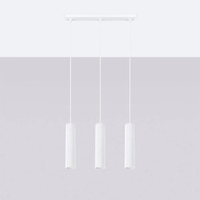 Lampadario bianco Gleam – Sollux