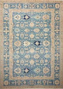 Kazak Tappeto orientale 270x370 Blu (Pakistan) Annodato A Mano