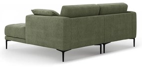 Divano angolare verde (con penisola a destra/con chaise lounge) Bemy – Micadoni