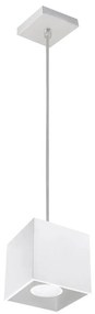 Lampadario a sospensione con filo QUAD 1 1xGU10/40W/230V bianco