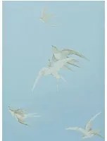 Tapete Swallows von Sanderson - Bleu