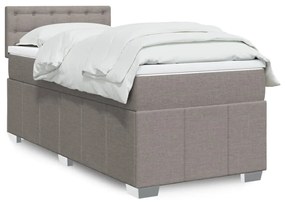 Giroletto A Molle Con Materasso Tortora 90x190 Cm İn Tessuto /