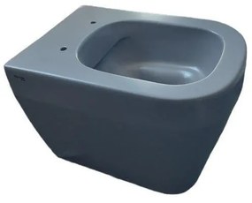 Vaso WC filomuro OLYMPIA CERAMICA tutto evo grigio, sedile escluso P 53 x L 36 x H 42.5 cm