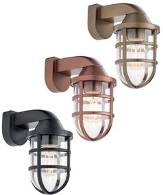 Redo 90207 - Applique da esterno CAGE 1xE27/28W/230V IP44 nero