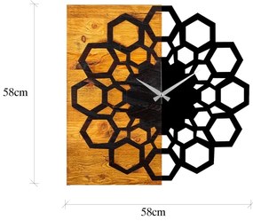 Orologio da parete 58x58 cm 1xAA legno/metallo