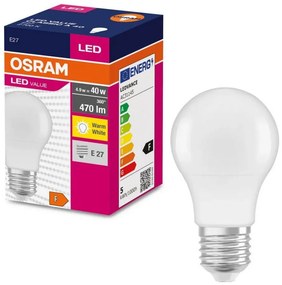 Lampadina LED A40 E27/4,9W/230V 2700K - Osram