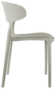 Sedia da pranzo grigia in plastica Fain – Leitmotiv