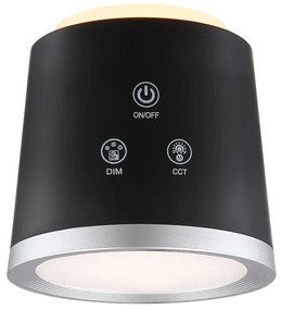 Globo 58454B - Lampada da tavolo LED dimmerabile touch MEEYA LED/6W/3,7V nera