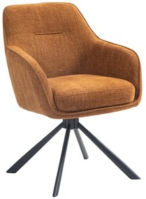 Set di sedie da pranzo arancione in imbottito 2 pz Avola – Unique Furniture