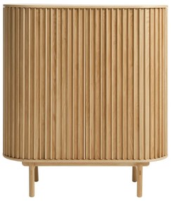 Mobile in rovere decorato in colore naturale 110x125 cm Carno - Unique Furniture