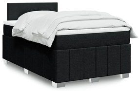 Giroletto A Molle Con Materasso Nero 120x190 Cm İn Tessuto /