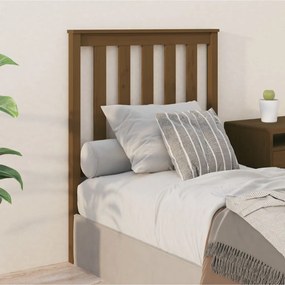 Testiera Per Letto Marrone Ambra 81x6x101 Cm İn Pino Massello /