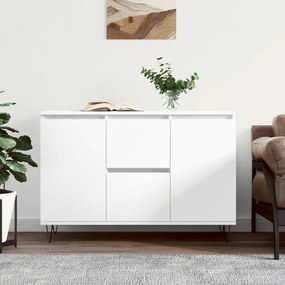 Credenza bianca 104x35x70 cm in legno multistrato