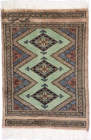 Bokhara Tappeto 50x60 Beige (Pakistan) Annodato A Mano