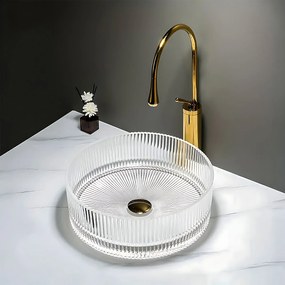 Lavabo da appoggio Rea Ingrid 35 Transparent