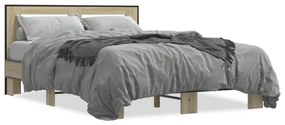 Giroletto Rovere Sonoma 140x200 Cm İn Legno Multistrato Metallo /