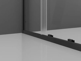 Mexen Exo-S cabina doccia scorrevole 120 x 90 cm, trasparente, nera - 8151-120-090-70-00
