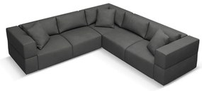 Divano angolare variabile grigio scuro Esther - Milo Casa