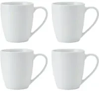 Set 4 tazze porcellana bianca Chalk 380ml Mikasa