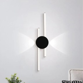 Eglo 902123 - Applique LED da parete VENTICELLO LED/20W/230V + LED/0,91W nero