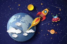 Stampa su tela – Verso lo spazio